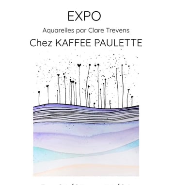 Exposition d'aquarelles de Clare Trevens