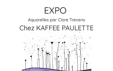 Exposition d'aquarelles de Clare Trevens