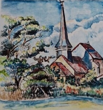 Le patrimoine de Fuligny vu par les artistes : peintres, dessinateurs, photographes.