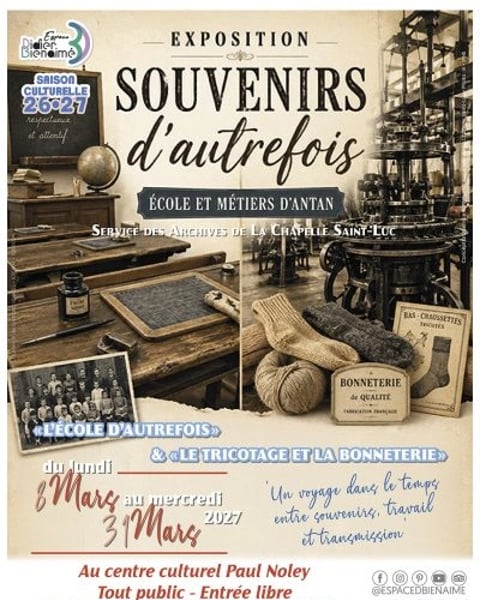 Souvenirs d'autrefois : École et métiers d'antan