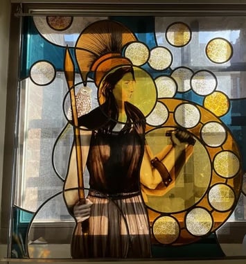 Exposition des vitraux de Delphine Legros