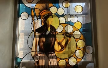 Exposition des vitraux de Delphine Legros