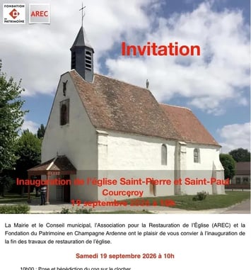 Inauguration de l'église Saint-Pierre-et-Saint-Paul (fin des travaux de restauration)