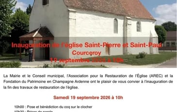 Inauguration de l'église Saint-Pierre-et-Saint-Paul (fin des travaux de restauration)