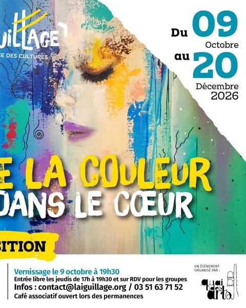 Exposition - De la couleur dans le coeur