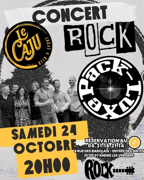 Concert live des Pack-Luxe au Caju