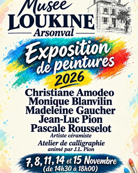 Peintures et céramiques au musée Loukine